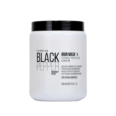 Inebrya Black Pepper Thermal Protection Hair Mask - 1000ml Nourishing & Strengthening Hair Care