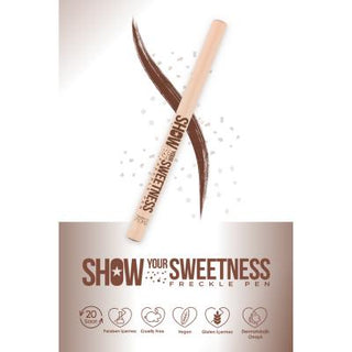 Show By Pastel: Show Your Sweetness Freckle Pen - Achieve Natural Looking Faux Freckles | Vegan & Cruelty-Free Show By Pastel Freckle Pen: Achieve Natural Faux Freckles freckle pen, natural freckles, vegan freckle pen, cruelty-free freckle pen, faux freckles, fake freckles makeup, paraben free freckle pen, gluten free freckle pen, freckles, beauty, makeup, vegan makeup, cruelty-free makeup, faux freckles, natural look, youthful look, trendy look, easy to apply, paraben-free, gluten-free, vegan, cruelty-free