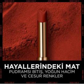 Loreal Paris Color Riche: Volumizing Matte Lipstick with Hyaluronic Acid - Intense Long Lasting Orange Color Loreal Paris Volumizing Matte Lipstick | Long Lasting Color matte lipstick, volumizing lipstick, hyaluronic acid lipstick, long lasting lipstick, orange lipstick, Color Riche lipstick, Loreal lipstick, matte ruj, intense volume lipstick, lipstick, lip color, lip enhancement, matte finish, volumizing, long-lasting, hydrating, fuller lips, makeup, cosmetics, beauty, lip care, gifts for her, date night,