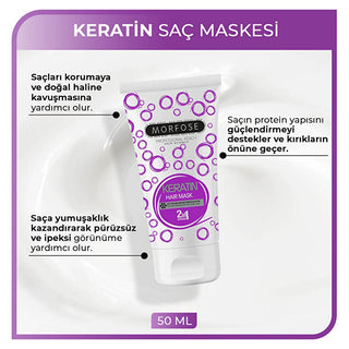 Morfose Keratin Hair Mask for Damaged Hair - Nourishing, Repairing, and Stren...