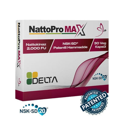 NattoPro MAX Nattokinase Supplement - Supports Healthy Blood Flow & Cardiovascular Health - Natural Blood Thinner - 30 E