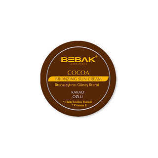 Bebak Cocoa Tanning Cream: Achieve a Beautiful Bronzed Tan, Moisturizes Dry Skin & Extends Tan Duration - Sun Tanning Lotion, 100 ml Bebak Cocoa Tanning Cream: Bronzed Tan & Moisturizer tanning cream, cocoa tanning cream, sun tanning lotion, tan enhancer, tan extender, bronzing cream, moisturizing tanning cream, dry skin tanning, fast tanning cream, self tanner, sunless tanner, cocoa butter, moisturizer, dry skin, bronzed skin, summer glow, beach ready, vacation prep, quick tan, even tan, cocoa extract, tan