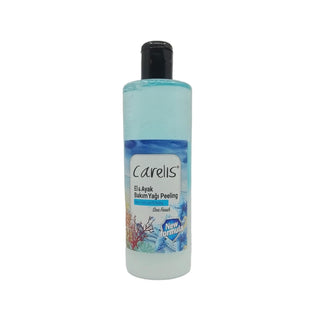 Carelis Hand and Foot Care Oil Peeling Sea Fresh 400ml - Moisturizing and Exfoliating for Dry Skin Carelis Hand & Foot Oil - Moisturize & Exfoliate hand care oil, foot care oil, peeling oil, moisturizing oil, sea fresh scented care, dry skin solution, skin care, personal care, hygiene, Carelis brand, 400ml, generous size, exfoliating oil, skin health, soft skin, healthy skin