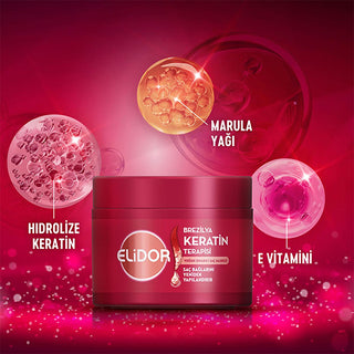 elidor-brazilian-keratin-therapy-hair-mask, intensive-repair-hair-mask-elidor, hair-care-product-elidor Elidor Brazilian Keratin Therapy Intensive Repairing Hair Mask - For Damaged Hair | 220 ml Elidor Hair Mask - Brazilian Keratin Therapy 220 ml elidor, hair-mask, brazilian-keratin, hair-care, intensive-repair, damaged-hair, hydration, marula-oil, vitamin-e, ai-generated