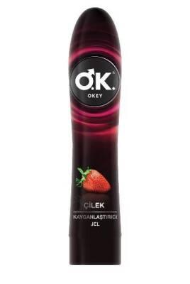 okey strawberry lubricant gel 100 ml, water-based lubricant gel with strawberry flavor Okey Strawberry Lubricant Gel - Natural Sensation | 100 ml Okey Strawberry Lubricant Gel - 100 ml okey, lubricant-gel, strawberry-flavor, intimate-products, personal-care, water-based, ai-generated, sensual, 80ml-lubricant, adult