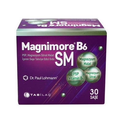 Magnimore Magnesium & Vitamin B6 Dietary Supplement Powder - 30 Sachets - Supports Energy & Muscle Function