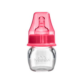 Bambino Small Baby Bottle 0+ Months - Red