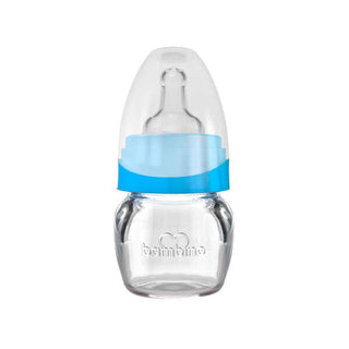 Bambino Small Baby Bottle 0+ Months - Blue