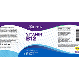 Life In B12 - Vitamin B12 Supplement for Adults and Children Over 11 Years - Boosts Immune System, Reduces Fatigue Life In B12 Vitamin B12 Supplement - Boosts Immune System & Energy Vitamin B12 supplement, adult vitamin supplementation, reduce fatigue, support immune system, normal red blood cell formation, Vitamin B12 deficiency, energy booster, immune health, dietary supplement, health and wellness