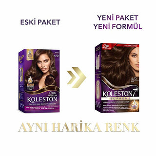 Koleston Wella Supreme Hair Color 4/0 Brown - Luminous Formula | 100% Coverage