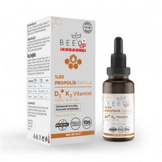 Bee'O UP 30% Propolis + D3K2 Drops 20 ml