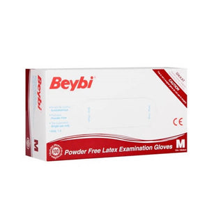 Beybi Powder-Free Latex Examination Gloves 100 Pieces Medium