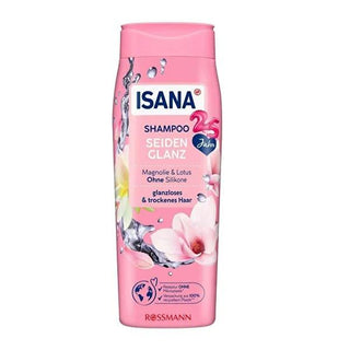 Isana Silky Shine Shampoo: Magnolia & Lotus - Deep Moisture, B3 + Panthenol, For Dry & Dull Hair Isana Shampoo: Silky Shine for Dry Hair - Magnolia & Lotus Isana Shampoo, shampoo for dry hair, shampoo for dull hair, magnolia and lotus shampoo, silky shine shampoo, moisturizing shampoo, hair care, B3 vitamin shampoo, panthenol shampoo, dry hair shampoo, dull hair shampoo, shine shampoo, moisture shampoo, hair product, hair wash, hair cleanser, magnolia shampoo, lotus shampoo, vitamin B3 shampoo, panthenol ha