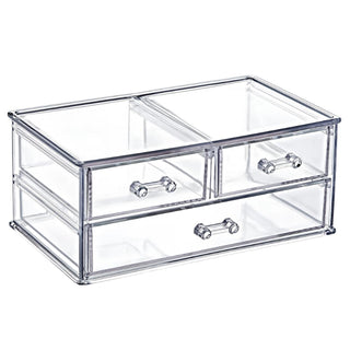 bee home three compartment drawer organizer, clear plastic drawer organizer with three sections Bee Home Plastic Drawer Organizer - Three Compartments for Home and Office | Clear Bee Home Drawer Organizer - Three Compartments bee-home, drawer-organizer, three-compartments, office-supplies, home-organization, storage-solutions, clear-plastic, tidy-space, workspace, ai-generated