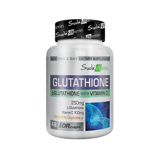 Vitamin Glutathione Vitamin C 48 Herbal Capsule in Water
