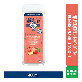 Le Petit Marseillais Peach Shower Gel - Gently Cleanses & Moisturizes Dry Skin - Natural & Fruity Scent - Family Size, 13.53 fl oz Le Petit Marseillais Peach Shower Gel - Gentle & Moisturizing shower gel, peach shower gel, nectarine shower gel, moisturizing shower gel, family shower gel, gentle shower gel, Le Petit Marseillais shower gel, fruity shower gel, best shower gel for dry skin, natural shower gel, peach scent, white peach, nectarine, dry skin, sensitive skin, refreshing, hydrating, cleansing, bath,