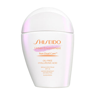 Shiseido Mini Urban Environment Oil-Free SPF 42 Face Sunscreen: Hydrating, Lightweight Sunscreen & Primer with Hyaluronic Acid Shiseido SPF 42 Face Sunscreen: Oil-Free, Hydrating Sun Protection face sunscreen, oil-free sunscreen, sunscreen with hyaluronic acid, daily sunscreen, sunscreen primer, broad spectrum sunscreen, sunscreen for oily skin, non-comedogenic sunscreen, SPF 42 sunscreen, lightweight sunscreen, sunscreen, SPF, UVA protection, UVB protection, hyaluronic acid, oil-free, non-comedogenic, face
