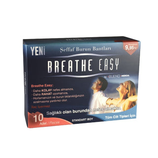 Breathe Easy Transparent Nasal Strips 10pcs