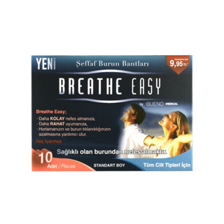 Breathe Easy Transparent Nasal Strips 10pcs