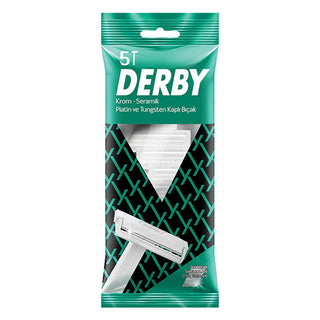 Derby Razor Blades - Pack of 5 for Smooth Shaving Experience Derby Razor Blades Pack of 5 - Smooth Shaving Derby razor blades, shaving blades pack, easy shaving experience, effective on long beards, clog-free razor blades, men's grooming, shaving essentials, razor blades, grooming tools