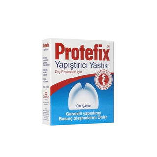protefix denture adhesive pad package, in-use protefix adhesive pad on denture Protefix Denture Adhesive Pad - 30 Pieces Protefix Denture Adhesive Pad - 30 Pieces protefix, denture-adhesive, dental-care, oral-health, denture-wearers, adhesive-pads, comfort, secure-fit, ai-generated, accessories