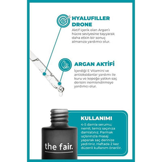 the fair. Drone-Targeted Argan Hair Serum 50ml - Nourishing Vegan Formula for All Hair Types the fair. Argan Hair Serum 50ml - Nourishing Vegan Hair Care Argan Hair Serum, Vegan Hair Care, Drone-Targeted Hair Serum, Hair Nourishment, the fair. Hair Products, Hair Care, Vegan Beauty, Nourishing Hair Serum, Strengthening Hair Serum, All Hair Types, Hyalufiller Drone Technology, Argan Oil, Cruelty-Free, Plant-Based Hair Care, Hair Growth, Hair Health