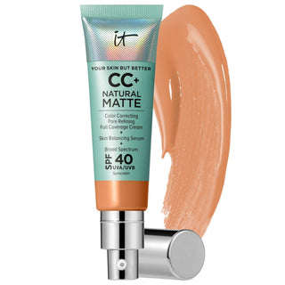 CC+ Cream Natural Matte Foundation with SPF 40 by CC Cream - Full Coverage, Non-Comedogenic, Vegan Makeup CC+ Cream Matte Foundation SPF 40 - Full Coverage, Vegan & Non-Comedogenic matte foundation, CC cream with SPF 40, non-comedogenic foundation, vegan makeup, full-coverage foundation, oily skin solutions, long-lasting makeup, sun protection, hydration, sensitive skin friendly, cruelty-free, makeup essentials, beauty products