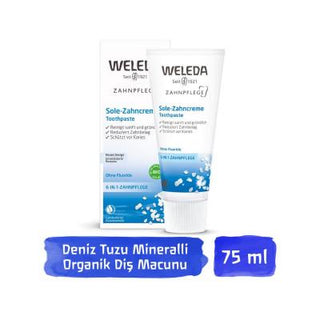 Weleda Natural Toothpaste with Sea Salt - 2.54 fl oz, Fluoride-Free, Organic Oral Care Weleda Natural Toothpaste - Fluoride-Free Oral Care natural toothpaste, fluoride-free toothpaste, organic oral care, sea salt toothpaste, natural ingredients for oral hygiene, health-conscious, environmentally aware, gentle oral care, Weleda, oral hygiene products, natural oral care products