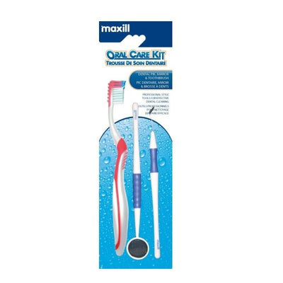 Maxill Oral Care Kit: Complete Dental Hygiene Set with Pick, Mirror & Toothbrush for Enhanced Teeth Cleaning
