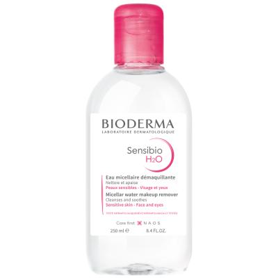 Bioderma Sensibio H2O Micellar Water for Sensitive Skin - Gentle Makeup Remover & Cleanser, Hypoallergenic & Dermatologi
