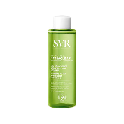 SVR Sebiaclear Micro Peel - Exfoliating Toner for Acne & Skin Renewal | Gentle Facial Peel, 5.07 fl oz