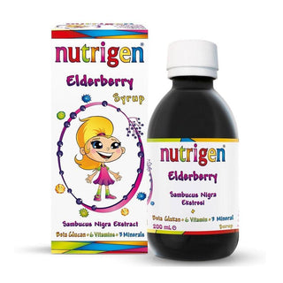 Nutrigen Elderberry Syrup Supplement for Kids - Immune System Support, 6.76 fl oz Nutrigen Elderberry Syrup for Kids - Natural Immune Support Elderberry syrup, Immune system support, Natural health supplements, Vitamins and minerals supplement, Children's health products, Kids immune booster, Natural cold remedy, Flu prevention, Healthy kids, Back to school health, Winter health, Supplement for kids, Liquid vitamin, Honey-based supplement, Beta-glucan supplement