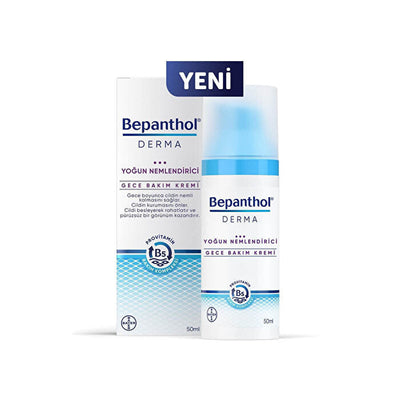 Bayer Bepanthol Derma Intensive Moisturizing Night Cream 50ml - Hydrating Formula