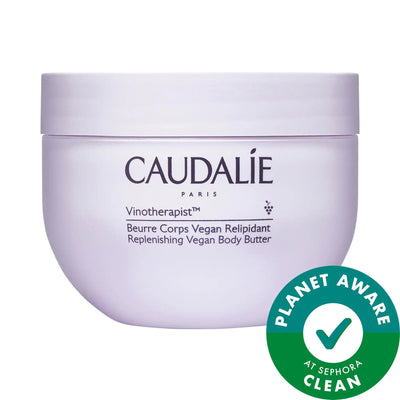 Caudalie Moisturizing Vegan Body Butter - Intensely Hydrates Dry, Distressed, Eczema-Prone Skin - Cruelty-Free & Sustain