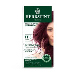 Herbatint FF3 Prune Plum Hair Dye: Natural, Ammonia-Free Hair Color with Herbal Extracts for Grey Coverage and Healthy Hair Herbatint Prune Plum Hair Dye: Ammonia-Free, Grey Coverage Herbatint hair dye, ammonia free hair dye, herbal hair color, FF3 Prune hair dye, plum hair dye, natural hair dye, hair dye for grey coverage, hair dye with aloe vera, paraben free hair color, hair color, hair dye, prune hair, plum hair, grey coverage, herbal extracts, aloe vera, Limnanthes Alba, ammonia-free, paraben-free, low