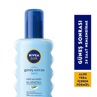 Nivea After Sun Moisturizing Spray with Aloe Vera & Hyaluron - 48-Hour Hydration, Sunburn Relief, Tan Extender, Non-Greasy - 6.76 fl oz Nivea After Sun Spray: Soothe Sunburn & Prolong Tan After sun spray, Aloe vera after sun, Hyaluron after sun, Sunburn relief, Moisturizing after sun, Tan prolonging spray, Non-greasy after sun, Nivea after sun, after sun care, sun protection, skin hydration, aloe vera, hyaluron, moisturizer, spray, body care, skincare, summer essentials, beach, vacation, tanning, sun damage