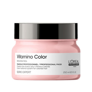 Loreal Professionnel Paris Vitamino Color Hair Mask for Colored Hair - 250ml, Color Protecting & Nourishing Treatment Loreal Professionnel Paris Vitamino Color Hair Mask - Color Protecting Loreal Professionnel Paris, Vitamino Color, Hair Mask for Colored Hair, Color Protecting Hair Care, Professional Hair Care Products, Hair Nourishment, Color Vibrancy, Serie Expert, Colored Hair Treatment, Hair Protection, Professional Hair Mask