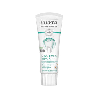Lavera Natural Toothpaste for Sensitive Teeth and Gums - 75ml, Restorative Oral Care Lavera Natural Toothpaste for Sensitive Teeth natural toothpaste, Lavera toothpaste, sensitive teeth toothpaste, restorative toothpaste, organic oral care, gentle oral care, natural oral care products, travel toothpaste, health-conscious consumer products