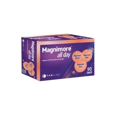 Magnimore All-Day Magnesium Supplement with P5P Vitamin B6: Supports Muscle Relaxation, Energy & Overall Well-being | 90