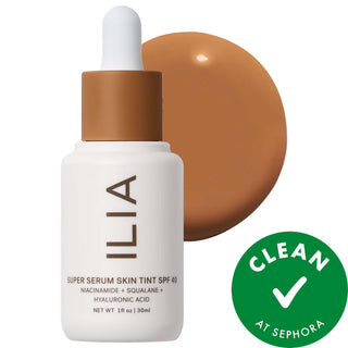 ILIA Super Serum Skin Tint SPF 40 - Skincare Foundation: Light Dewy Coverage, Hyaluronic Acid & Squalane - Vegan, Cruelty-Free Makeup ILIA Tinted Serum SPF 40: Skincare Foundation for Radiant Skin tinted serum SPF 40, skincare foundation, mineral SPF makeup, vegan foundation, cruelty-free makeup, hyaluronic acid serum, niacinamide skin tint, light coverage foundation, dewy finish foundation, squalane skin serum, tinted serum, SPF 40, mineral SPF, vegan makeup, cruelty-free cosmetics, hyaluronic acid, niacin