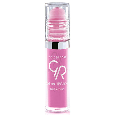 Golden Rose Strawberry Flavored Lip Gloss - Moisturizing Roll-On with Fruit Extracts