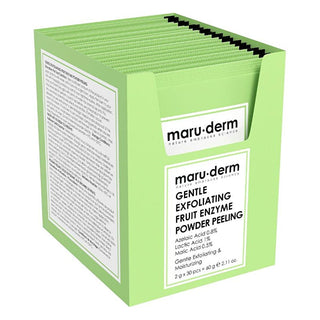 Maruderm: Gentle Facial Exfoliating Powder with Azelaic, Lactic & Malic Acid - Reduce Blemishes, Renew Skin (30 Packets) Maruderm Exfoliating Powder: Gentle Facial Peel for Radiant Skin exfoliating powder, azelaic acid peel, lactic acid exfoliant, malic acid peel, gentle facial exfoliant, sensitive skin exfoliant, skin renewal powder, blemish reducing exfoliant, facial peel, skin exfoliant, azelaic acid, lactic acid, malic acid, powder exfoliant, sensitive skin, blemish reducing, redness reducing, even skin