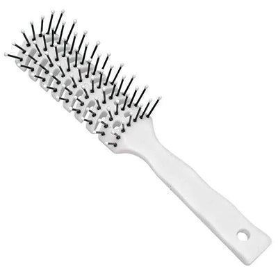 For Your Beauty White Wide-Tooth Hair Brush - Gentle Detangling & Styling Tool