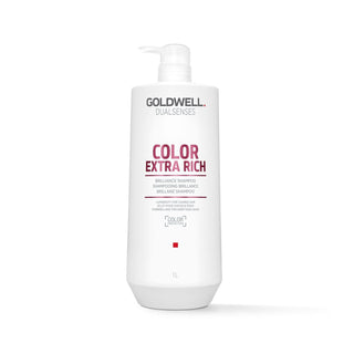 Goldwell Dualsenses Color Extra Rich Shampoo for Color-Treated Hair - 1000ml, Enhances Shine & Richness Goldwell Dualsenses Color Extra Rich Shampoo - 1000ml color-treated hair shampoo, Goldwell Dualsenses, Color Extra Rich Shampoo, hair care for colored hair, richness and shine shampoo, color protection, nourishing shampoo, moisturizing shampoo, professional hair care, high-end hair products, hair shine enhancer, color vibrancy, 1000ml shampoo, large capacity shampoo, Goldwell, Dualsenses, Color Extra Rich