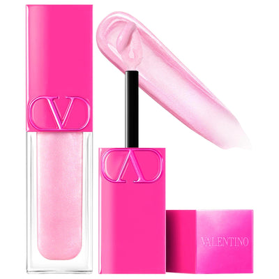 Valentino Puffer Complex Lip Plumper Gloss: Achieve Fuller, Hydrated, Smooth Lips with Iridescent Shine - Gentle Formula