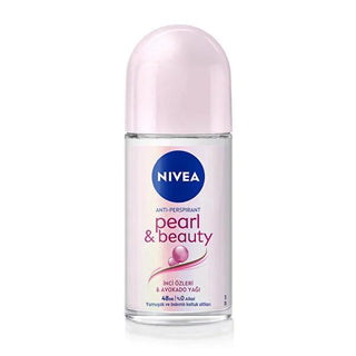 Nivea Women's Deodorant Roll-on, 48h Anti-Perspirant Protection - Pearl & Beauty, Alcohol-Free, Long Lasting Fragrance Nivea Pearl & Beauty Deodorant Roll-on - 48h Protection Women's Deodorant Roll-on, Anti-Perspirant Deodorant, Alcohol-Free Deodorant, Nivea Pearl & Beauty Deodorant, Long Lasting Deodorant for Women, Deodorant for Sensitive Skin, Avocado Oil Deodorant, Pearl Extracts Deodorant, 48 Hour Protection Deodorant
