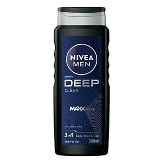 Nivea Men Deep Dimension Shower Gel - Invigorating 16.91 fl oz Body, Hair, and Face Wash for Men Nivea Men Deep Dimension Shower Gel - 16.91 fl oz Nivea Men Shower Gel, Deep cleansing shower gel for men, Dermatologically tested body wash, pH-balanced shower gel, Men's grooming shower gel, Body wash for men, Hair and face wash, Invigorating shower gel, Woody scented shower gel, Natural microfine clay shower gel, Daily grooming essentials for men, Refreshing skin care, Nivea Men Deep Dimension, Shower gel for