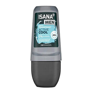 Isana Men Deo Roll On Active Cool 50 ml - Long Lasting 48hr Deodorant Protection for Men Isana Men Deo Roll On Active Cool - 48hr Protection Men's Deodorant Roll-On, Long-lasting Deodorant Protection, Dermatologically Tested Deodorant, Isana Men Deo Roll On Active Cool, 48-hour Deodorant, Men's Grooming, Personal Care, Deodorant for Men, Long Lasting Deodorant, Fresh Fragrance, Sensitive Skin Friendly, Confidence Boosting Products