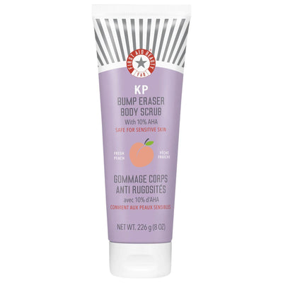 KP Bump Eraser: 10% AHA Exfoliating Body Scrub for Keratosis Pilaris & Strawberry Skin - Vegan & Cruelty-Free, Reveals E