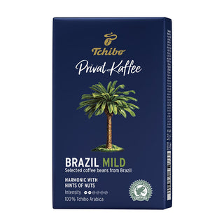 Tchibo Brazil Mild: Smooth & Nutty Ground Filter Coffee - 100% Arabica, Rainforest Alliance Certified, Gourmet Coffee Tchibo Brazil Mild Coffee - Smooth Flavor, Rainforest Alliance filter coffee, ground coffee, arabica coffee, brazil mild coffee, rainforest alliance coffee, tchibo coffee, mild roast coffee, gourmet coffee, coffee, mild coffee, brazil coffee, pre-ground coffee, sustainable coffee, latin america coffee, nutty coffee, smooth coffee, daily coffee, arabica beans, rainforest alliance, Tchibo, Tch